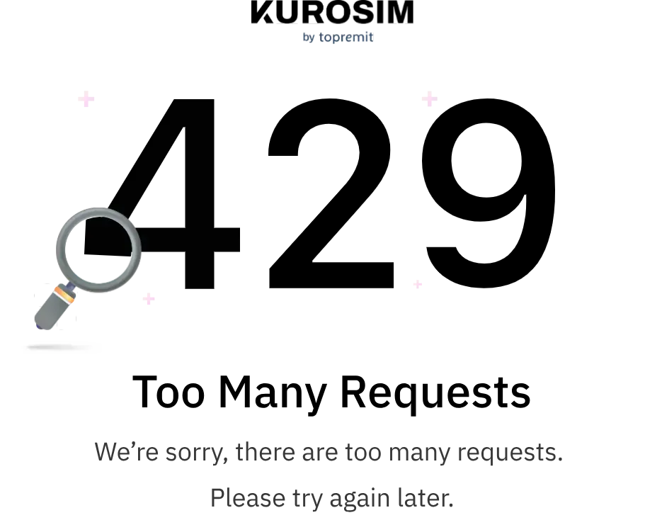 Too many requests. We're sorry, there are too many requests. Please try again later.